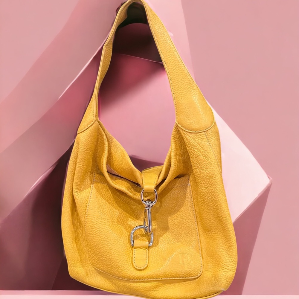 Dooney and Bourke Medium Sized Pebbled Leather Shoulder Bag